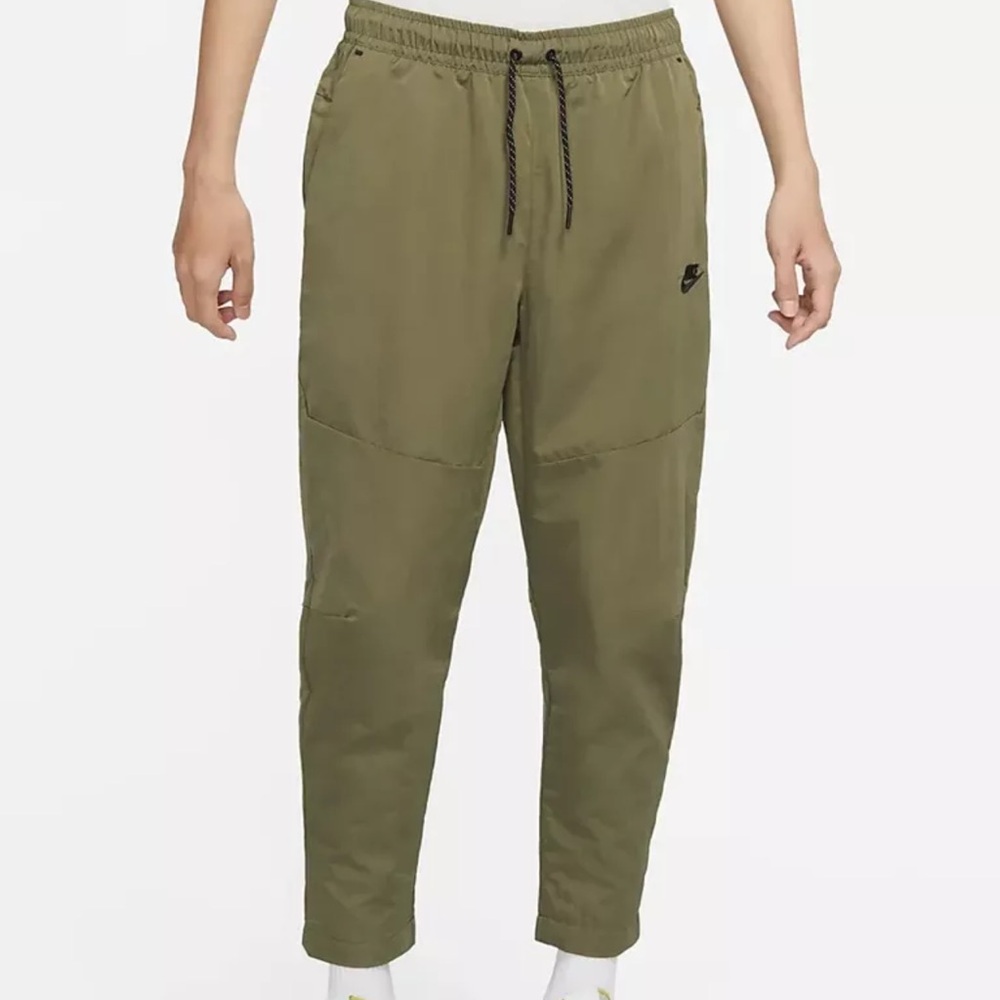 Nike Sportswear Tech Woven Lined Commuter Pants Mens XL Joggers Green